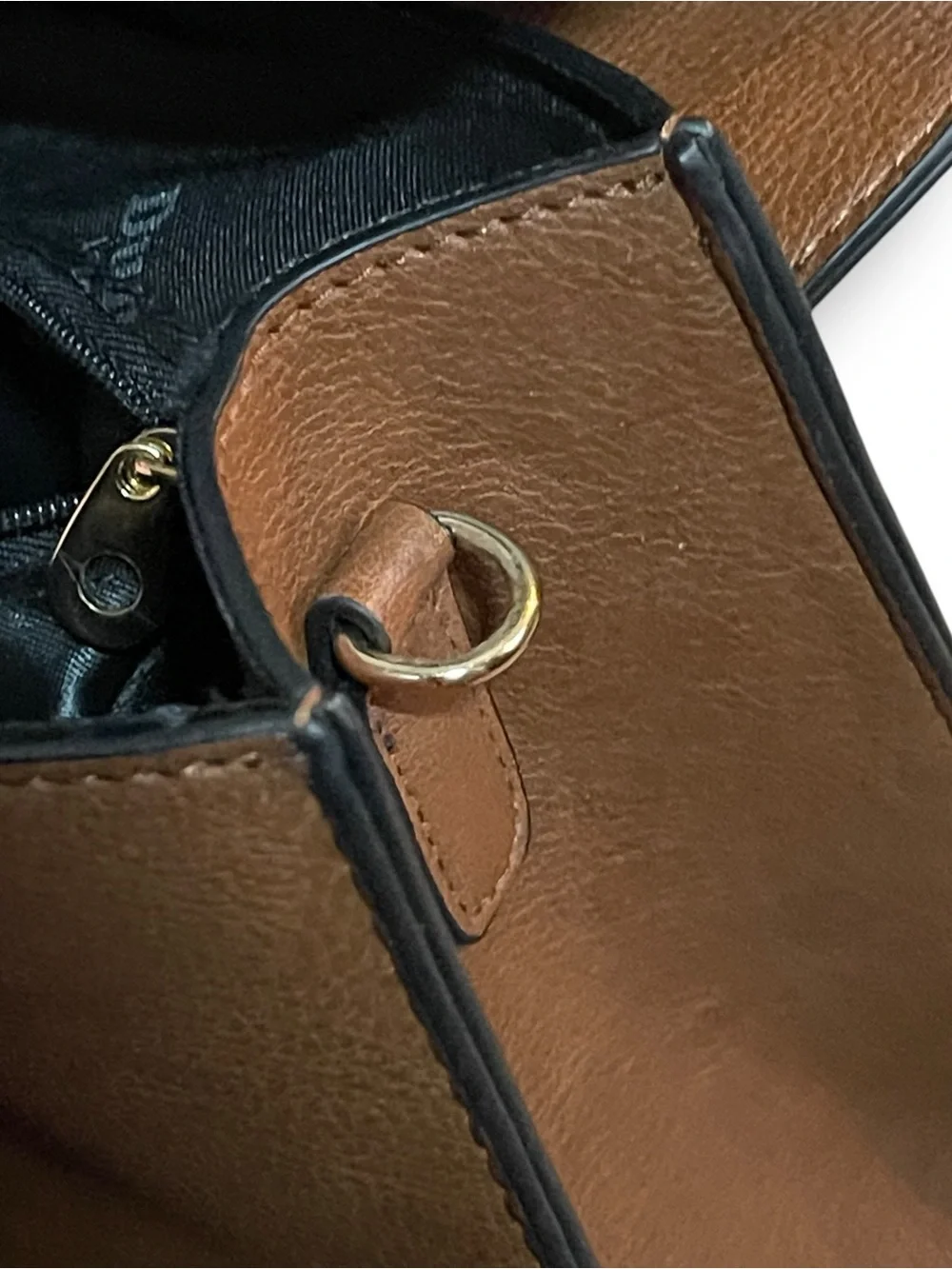 Dune London Zebra Calf Hair Brown Satchel Bag